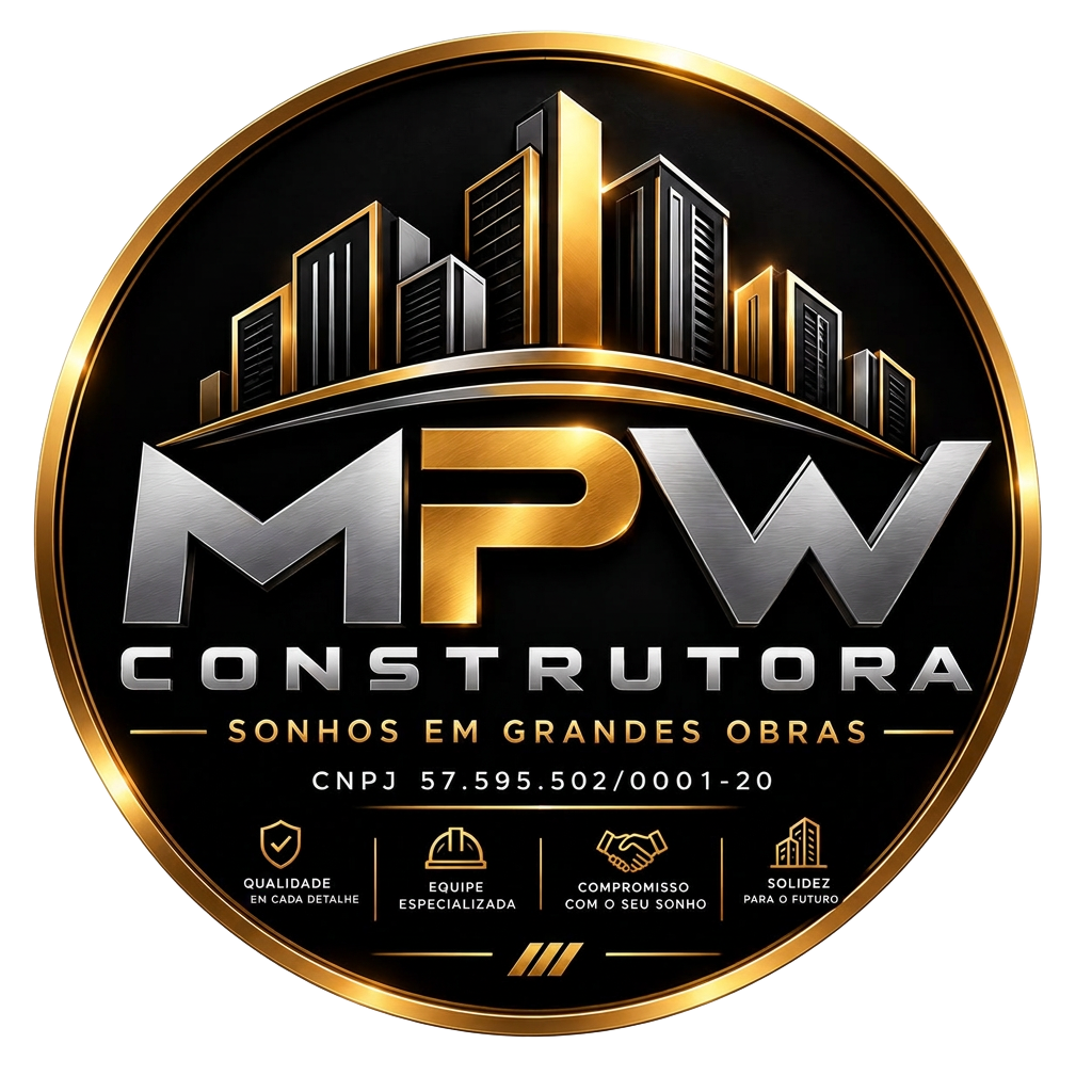 Logo oficial da MPW Construtora